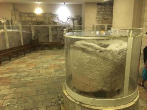 The stone where Jesus turned water into Wine
